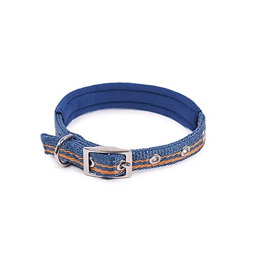 Rosewood Reflektierendes, verstellbares Hundehalsband, Größe L, Blau, 45,7 bis 55,9 cm von Rosewood