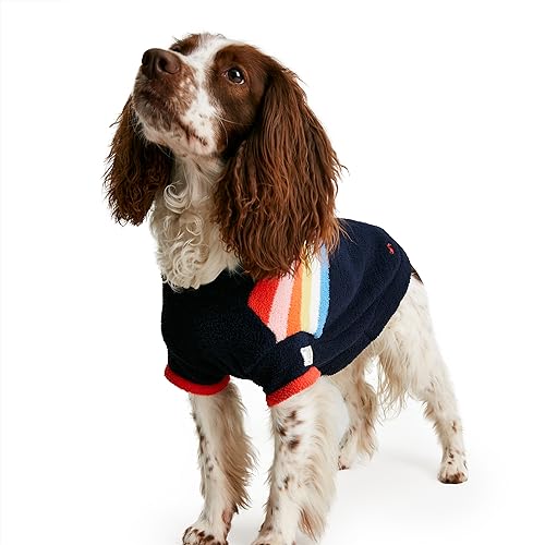 Rosewood Joules Chenille-Pullover für Hunde, gestreift, Größe S, Regenbogen von Rosewood