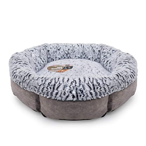 Rosewood Kleines Hundebett für Hunde, Katzen, Kätzchen und Welpen, maschinenwaschbar, super weiches Fleece gefüttert, Kunstwildleder, Grau, 48 x 48 x 16 cm Rosewood Kleines Hundebett für Hunde, Katzen, Kätzchen und Welpen, maschinenwaschbar, super weiches Fleece gefüttert, Kunstwildleder, Grau, 48 x 48 x 16 cm von Rosewood