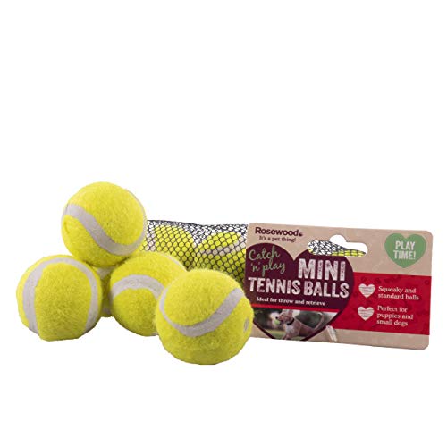 Rosewood Mini-Tennisbälle für Hunde, 5 Stück von Rosewood