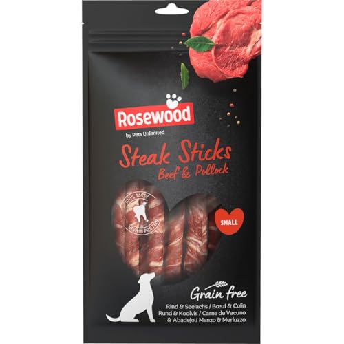 Rosewood Steakstäbchen aus Rosenholz für Rindfleisch, Größe S, 90g von Rosewood