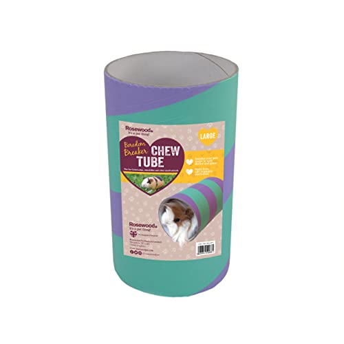 Rosewood Boredom Breaker Guinea Pig Tube, Large, purple/blue ,for All Breed Sizes von Rosewood