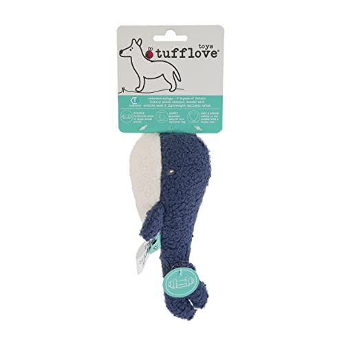 Rosewood Tufflove Whale Hundespielzeug, klein, robust, für mittelgroße Hunde, Blau Rosewood Tufflove Whale Hundespielzeug, klein, robust, für mittelgroße Hunde, Blau von Rosewood