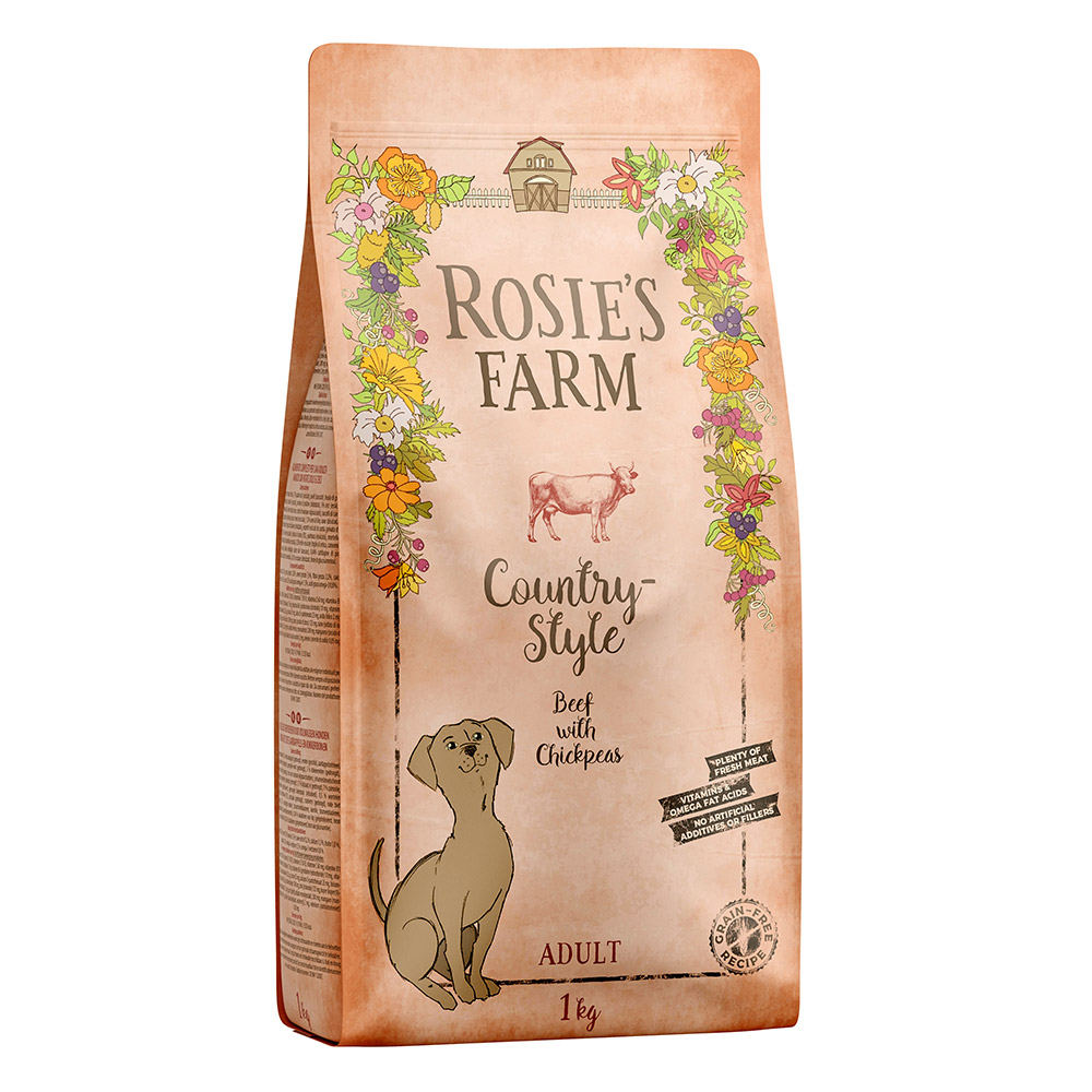 2 + 1 gratis! Rosie's Farm Adult 3 kg - Rind 2 + 1 gratis! Rosie's Farm Adult 3 kg - Rind von Rosie's Farm