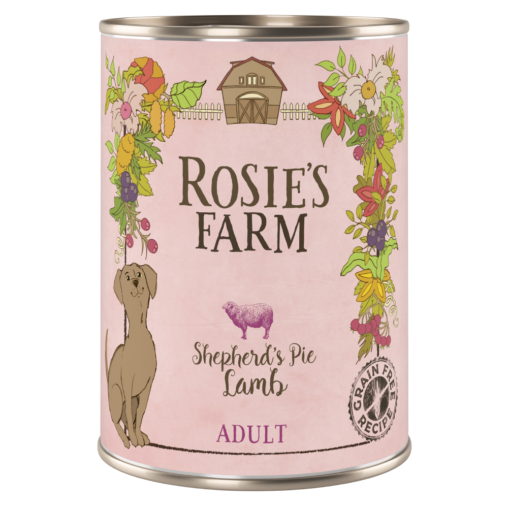 5 + 1 gratis! Rosie's Farm Adult 6 x 400 g - Lamm 5 + 1 gratis! Rosie's Farm Adult 6 x 400 g - Lamm von Rosie's Farm