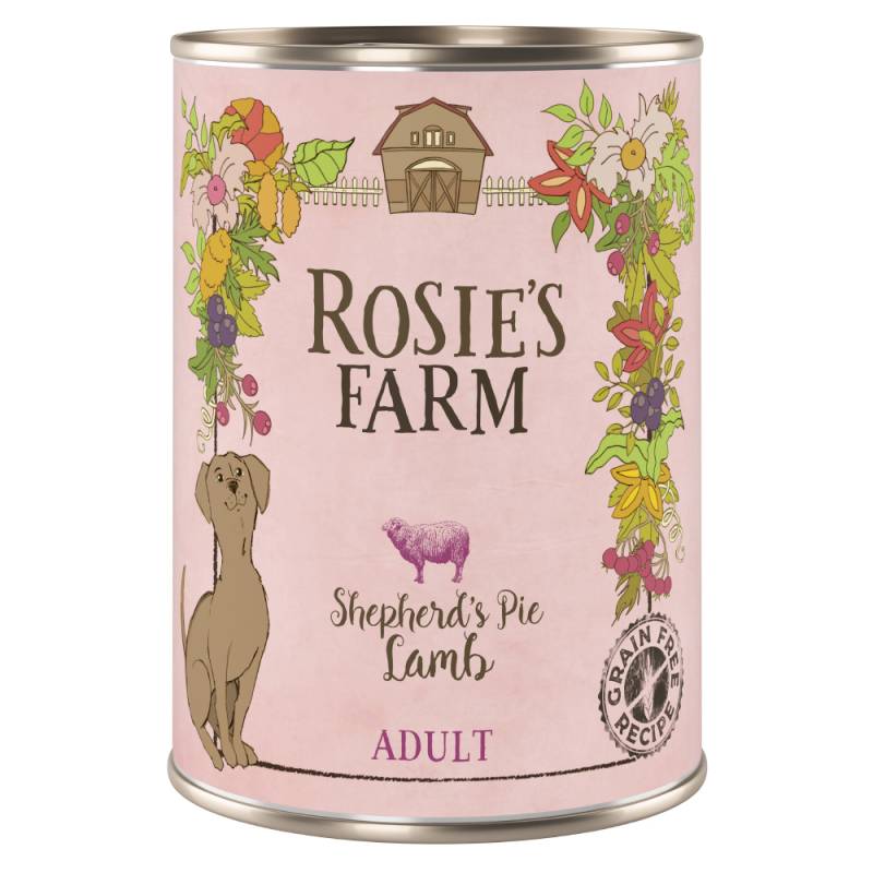 5 + 1 gratis! Rosie's Farm Adult 6 x 400 g - Lamm von Rosie's Farm