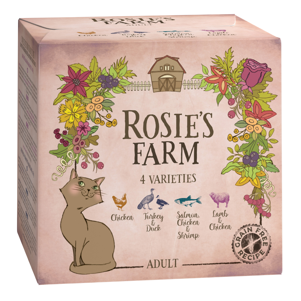 Probierpaket Rosie's Farm Adult 4 x 100 g - Mix Paket (4 Sorten) von Rosie's Farm
