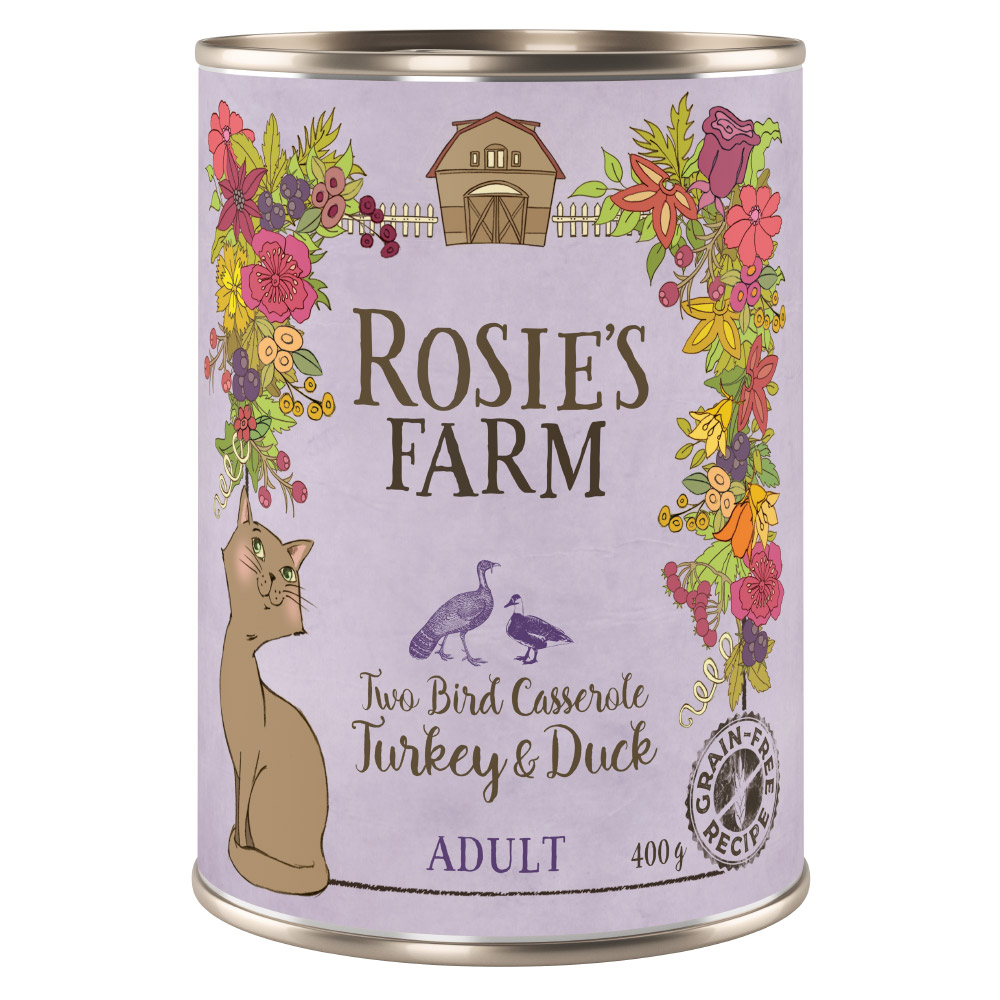 Rosie's Farm Adult 6 x 400 g - Pute & Ente Rosie's Farm Adult 6 x 400 g - Pute & Ente von Rosie's Farm