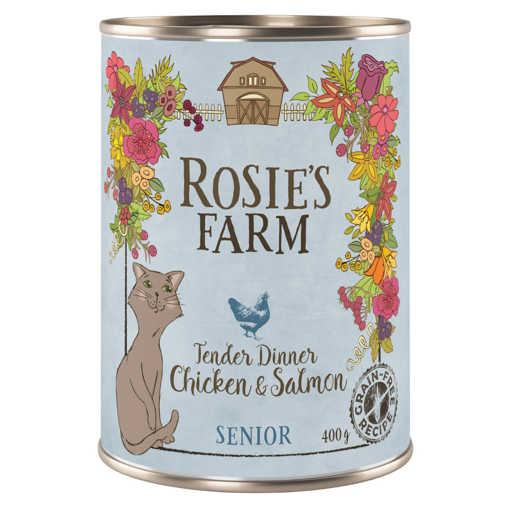 Rosie's Farm Senior 6 x 400 g  - Senior: Huhn & Lachs von Rosie's Farm