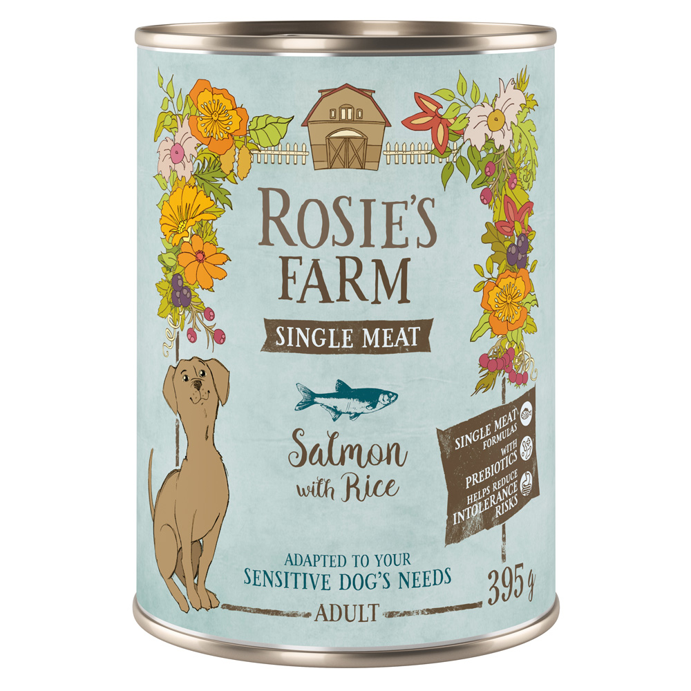 Rosie's Farm Single Meat Adult 6 x 395 g - Fisch & Reis von Rosie's Farm