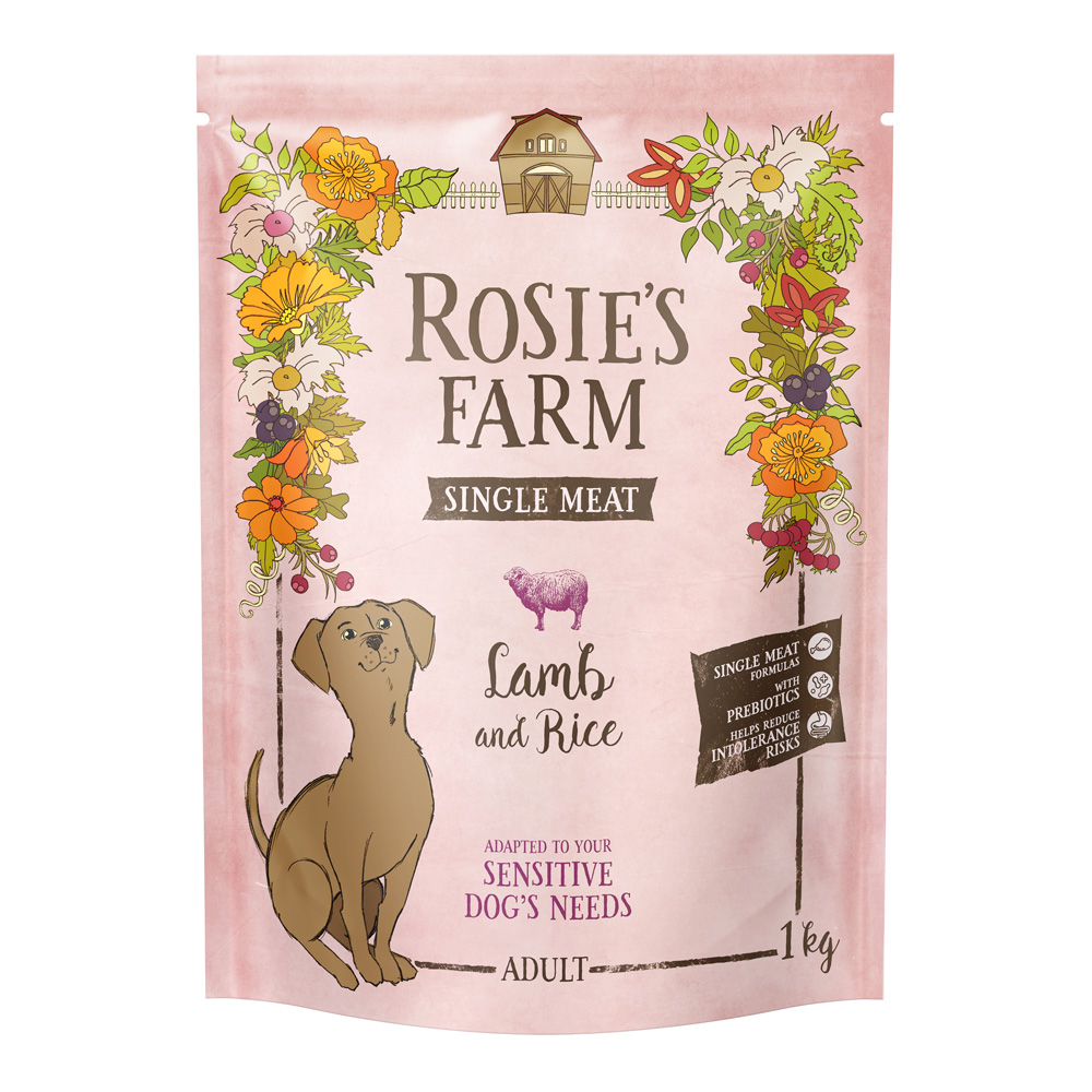 Rosie's Farm Single Meat Adult Lamm mit Reis - 1 kg von Rosie's Farm