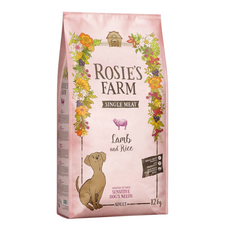 Rosie's Farm Single Meat Adult Lamm mit Reis - 12 kg von Rosie's Farm