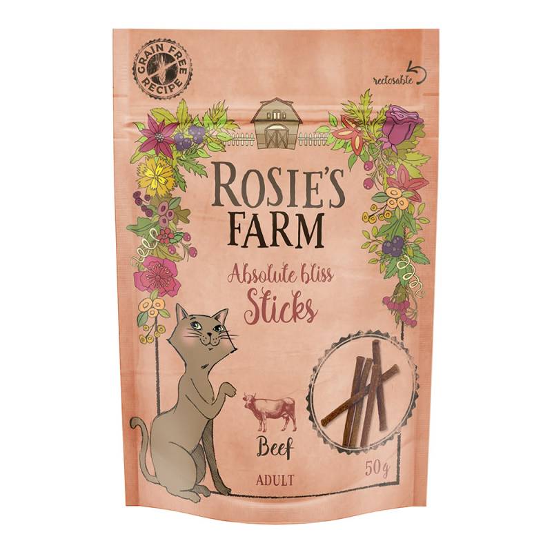 Rosie's Farm Snack "Sticks" Rind - Sparpaket 3 x 50 g von Rosie's Farm