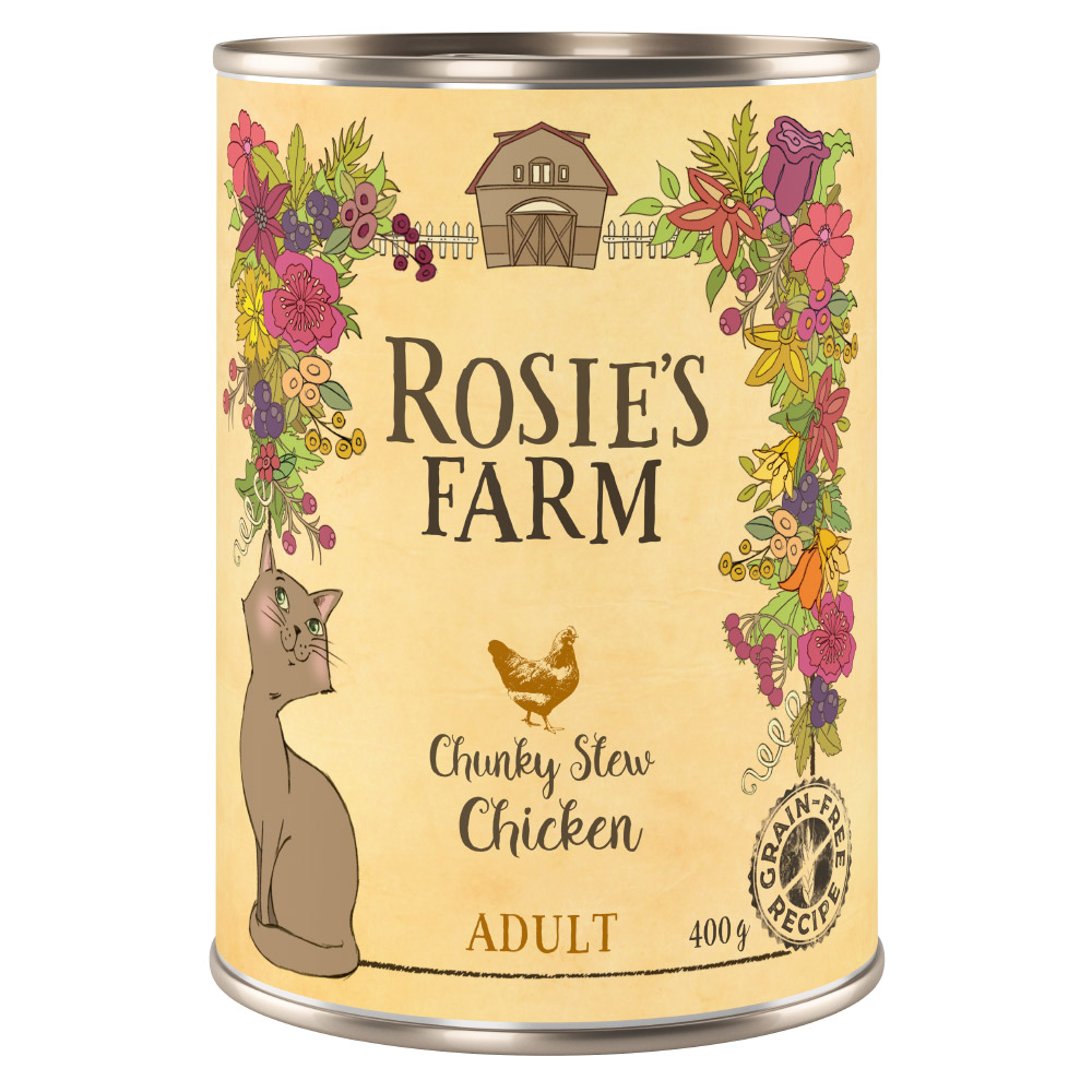 Sparpaket Rosie's Farm Adult 12 x 400 g - Huhn Sparpaket Rosie's Farm Adult 12 x 400 g - Huhn von Rosie's Farm