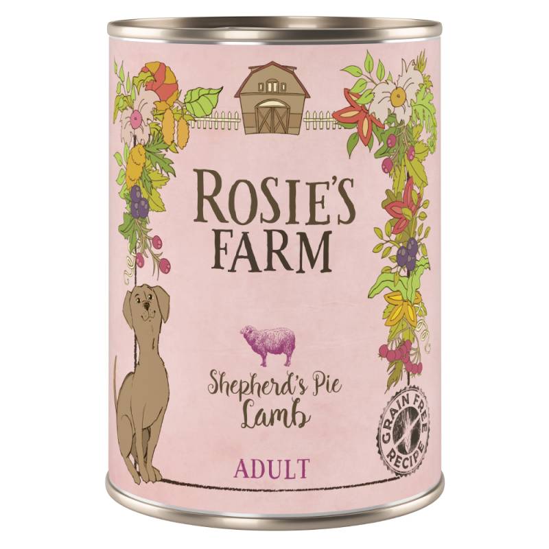 Sparpaket Rosie's Farm Adult 24 x 400 g  - Lamm von Rosie's Farm