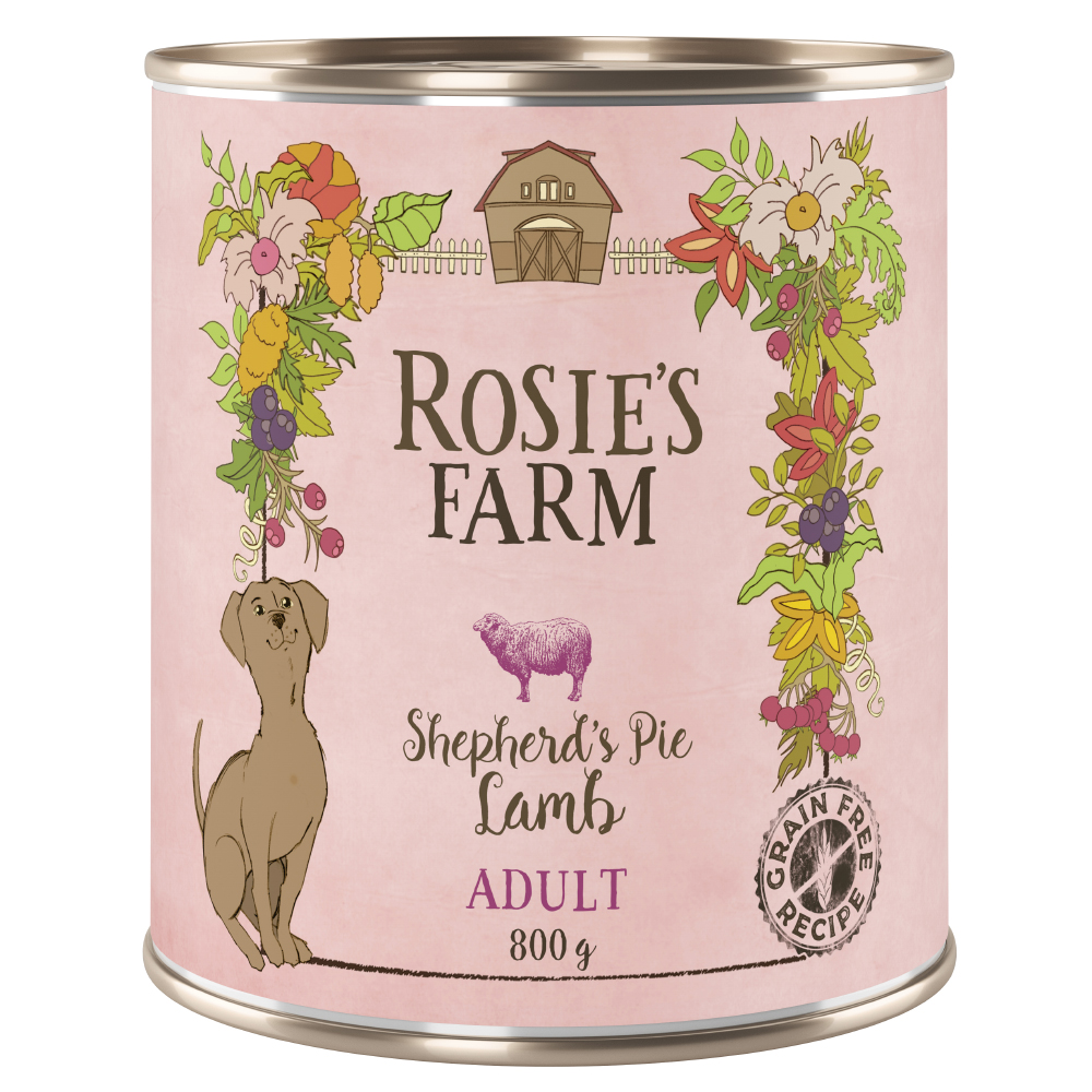 Sparpaket Rosie's Farm Adult 24 x 800 g  - Lamm von Rosie's Farm