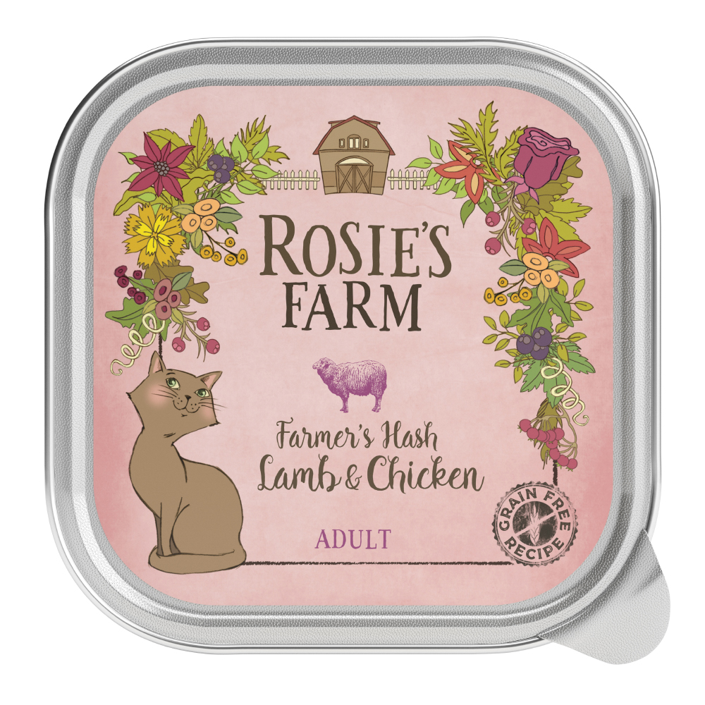 Sparpaket Rosie's Farm Adult 32 x 100 g - Lamm & Huhn von Rosie's Farm