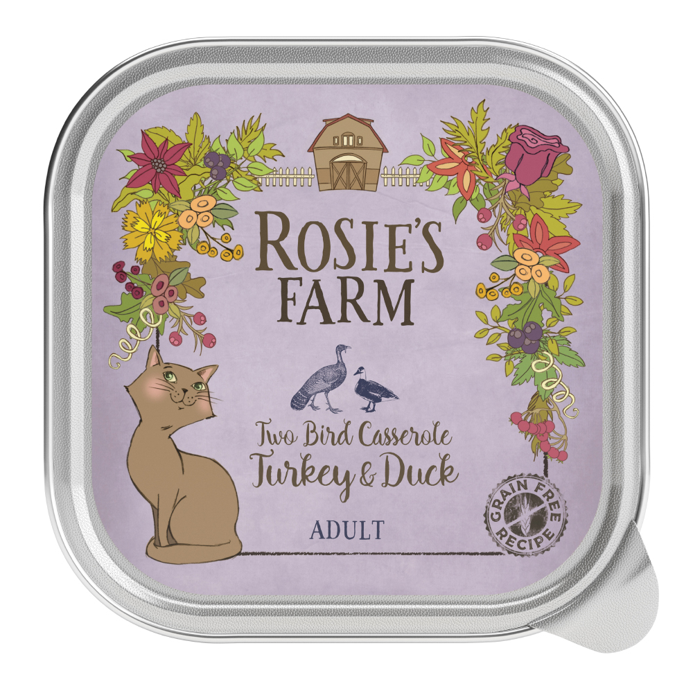 Sparpaket Rosie's Farm Adult 32 x 100 g - Pute & Ente von Rosie's Farm