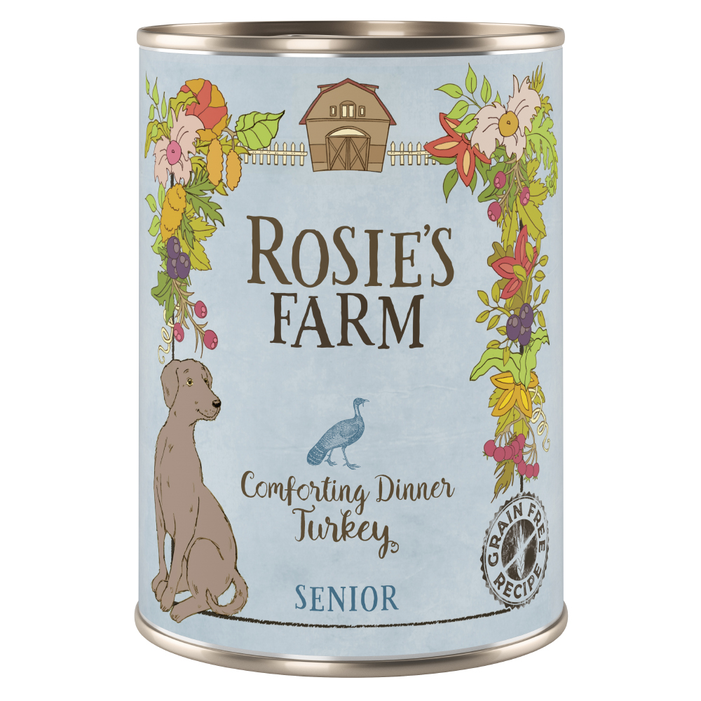 Sparpaket Rosie's Farm Senior 24 x 400 g  - Truthahn von Rosie's Farm