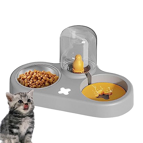 Katzenfutternapf - Automatisch nachfüllbarer Katzenwassernapf,Einfache und praktische Kätzchennäpfe für Katzen, Kaninchen, Welpen und andere Haustiere Rosixehird von Rosixehird