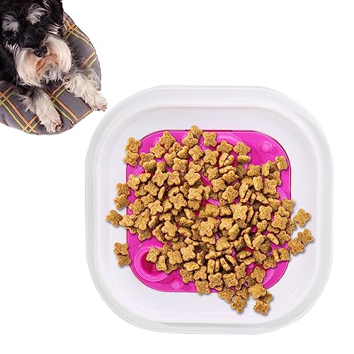 Langsam fressende Hundenapf,Langsam fressende Hundegerichte - Hunde-Puzzlenapf mit Rutschfester Unterseite, verhindert Ersticken für kleine, mittelgroße und große Hunde Rosixehird von Rosixehird