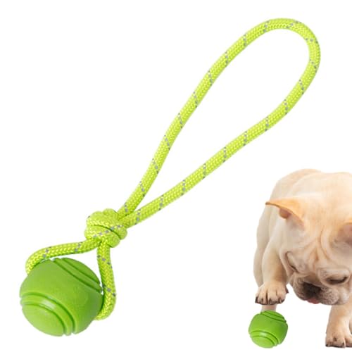 Rosixehird Ball am Seil Hundespielzeug,Rutschfester, bissfester Kauball für Hunde, harmlos - Tierbedarf zum Werfen und Apportieren für Zuhause, Tierhandlung, Wohnzimmer, Tierbesitzer von Rosixehird