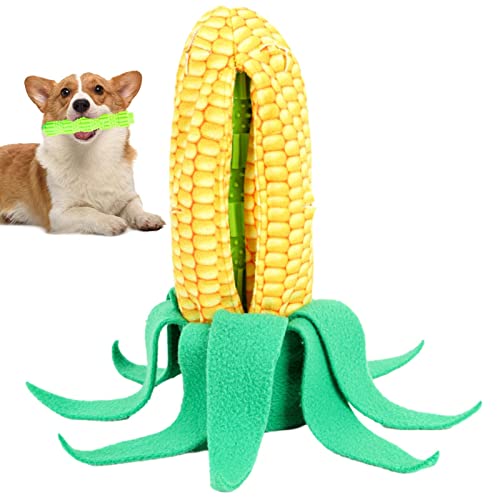 Rosixehird Beißspielzeug für Hunde - Welpen-Kauspielzeug in Maisform | Erziehungstraining Bissfestes Haustierspielzeug für kleine mittelgroße Hunde von Rosixehird
