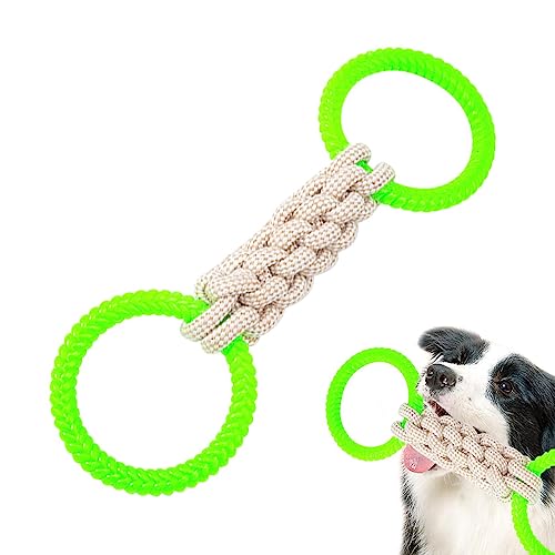 Rosixehird Beißspielzeug für Welpen - Kleines Kauspielzeug für Hunde - Der doppelte Schlaufenknoten sorgt für frischen Atem, Starke Spannung und interaktive Linderung von Langeweile für Hunde von Rosixehird