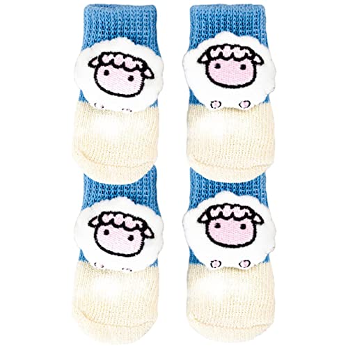 Rosixehird Hundepfotenschutz - Anti-Rutsch-Socken mit Cartoon-Hundepfoten | Polyester-Hundebedarf ohne Pilling für den Außenbereich, Bequeme, Nicht brechende Socken für den täglichen Gebrauch, beim von Rosixehird