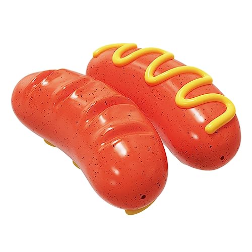 Rosixehird Kauspielzeug für Hunde - Wurst Haustier Zähneknirschstab,Sicheres und gesundes interaktives Hundespielzeug für große, mittelgroße und große Hunde von Rosixehird
