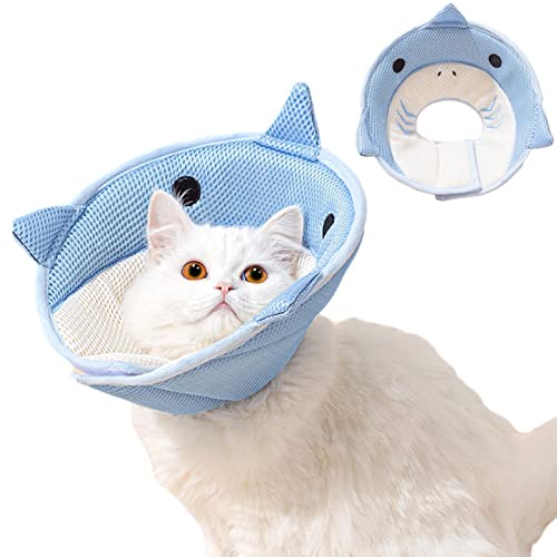 Rosixehird Kegelhalsband für Katzen - Soft Recovery Cat Cone-Halsband | Verstellbares Hundeschutzhalsband für Katzen und Welpen, verhindert Beißen und Kratzen von Rosixehird