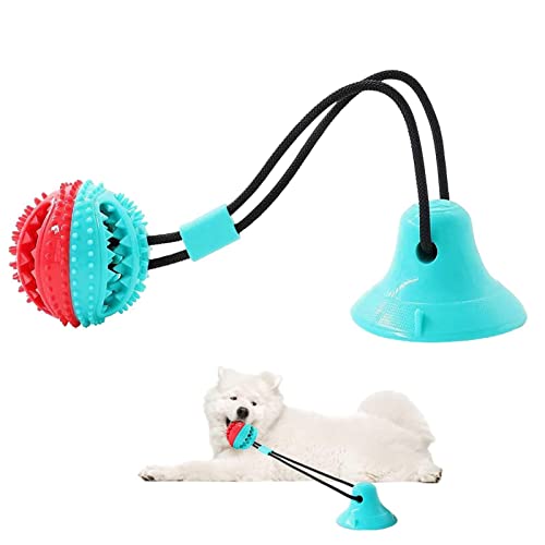 Rosixehird Langlebiges Kauspielzeug für Hunde,Hundeseilspielzeug mit Saugnapf für Welpenhunde - Zahnbürste mit Zahnbürste für Haustiere, Zahnreinigungsseil, Spielzeug für kleine und mittelgroße Hunde von Rosixehird