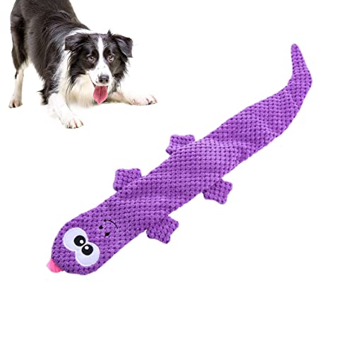 Rosixehird Lizard Kauspielzeug für Hunde | Squeaky Treat Dispensing Crinkle Plüsch Schnüffelspielzeug,Interaktives Kau-Beißspielzeug für kleine, mittelgroße Hunde von Rosixehird