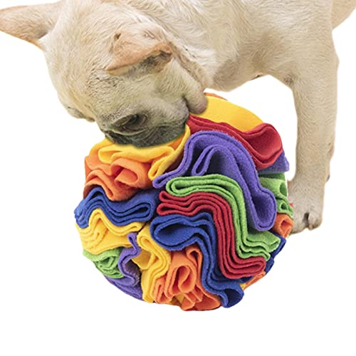 Rosixehird Schnüffelball Hundespielzeug,Leckerli spendendes interaktives Hundespielzeug | Dog Treat Ball Dog Snuffle Toys Interactive Dog Ball Schnüffelmatte Pad Dog Puzzle Toys für das Training von Rosixehird