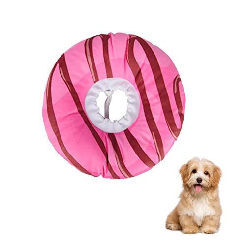 Rosixehird Schutzhalsband für Hunde und Katzen | Weiches PP-Baumwollhalsband für Hunde und Katzen,Süßes Donut-Kegelhalsband für Katzen, bequemer Hundeschutzkegel für die Genesung von Rosixehird