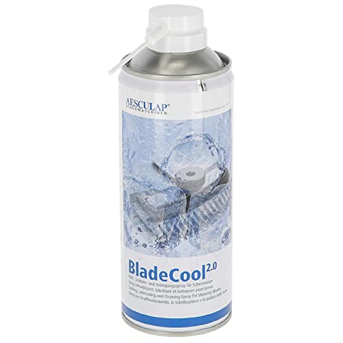 Rotschopf24 Aesculap Kühlspray BladeCool für Scherkopf/Schneidsatz mit sofortiger Wirkung. Mehrere Funktionen! Blade Ice Spray. 400ml. 33802 von Rotschopf24