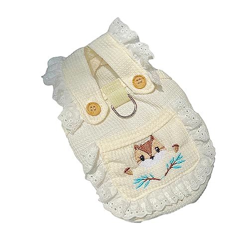 Rotyroya Haustierkleidung für kleine und mittelgroße Hunde, Welpen, Katzen, Kleid, Bekleidung, D-förmiger Ring, Haustierzubehör Weiß XL Rotyroya Haustierkleidung für kleine und mittelgroße Hunde, Welpen, Katzen, Kleid, Bekleidung, D-förmiger Ring, Haustierzubehör Weiß XL von Rotyroya