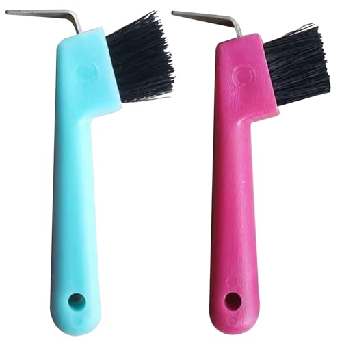 Rouloudun Hufe Pick 2PCS Handheld Ersatz tragbarer Hufeisenpferdbürste mit hängenden Loch Reinigung Pferd Vorräte, zufällige Farbhufe Pick Rouloudun Hufe Pick 2PCS Handheld Ersatz tragbarer Hufeisenpferdbürste mit hängenden Loch Reinigung Pferd Vorräte, zufällige Farbhufe Pick von Rouloudun