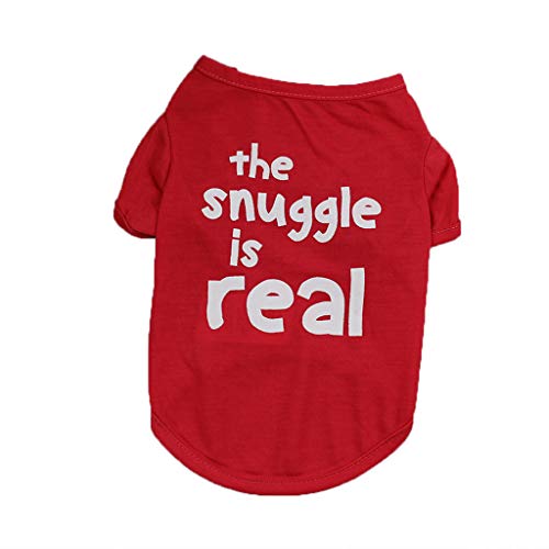 Routinfly Haustier Kleidung Hund Katze Kleidung,Hundekleidung T-Shirt Welpenkostüm für kleine Hunde Briefdruck Polyester-T-Shirt S-XL Routinfly Haustier Kleidung Hund Katze Kleidung,Hundekleidung T-Shirt Welpenkostüm für kleine Hunde Briefdruck Polyester-T-Shirt S-XL von Routinfly