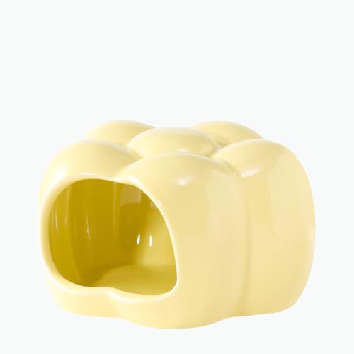 Hamsterversteck aus Keramik, süßes Sonnenblumenförmiges Hamsterhaus – waschbare Keramik-Meerschweinchen-Bettwäsche, Meerschweinchen-Versteck Mini-Hütte, Kleintierversteck Höhle, Käfigzubehör Hamsterversteck aus Keramik, süßes Sonnenblumenförmiges Hamsterhaus – waschbare Keramik-Meerschweinchen-Bettwäsche, Meerschweinchen-Versteck Mini-Hütte, Kleintierversteck Höhle, Käfigzubehör von Rowcay