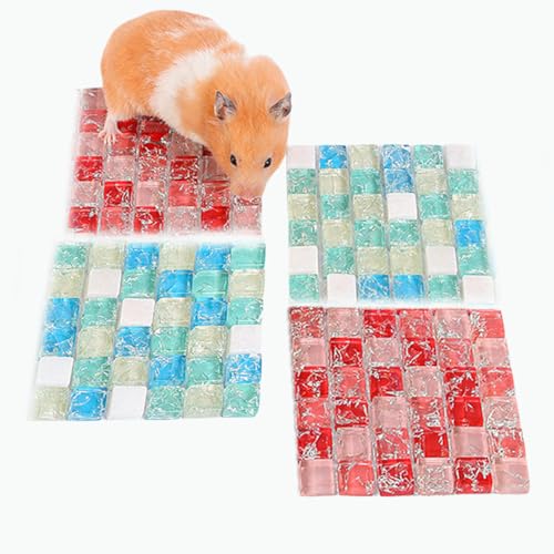 Rowcay Kühlkissen für Kleintiere, für Hamster, Meerschweinchen, Kaninchen und Igel, 4 Stück Rowcay Kühlkissen für Kleintiere, für Hamster, Meerschweinchen, Kaninchen und Igel, 4 Stück von Rowcay