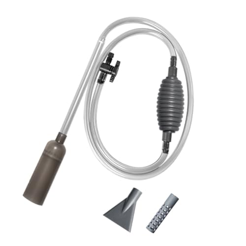 Roxvue Aquarien-Wasserwechsler mit Filterdüse, Hand-Aquarium-Kiesreiniger, Entfernbarem Aquariensiphon- von Roxvue