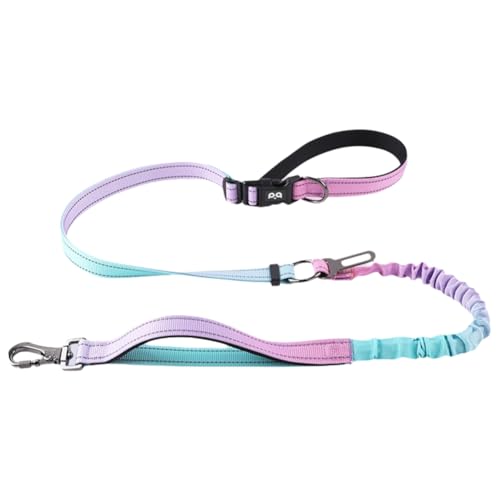 Roxvue Explosionsgeschützte Hundeleine für Haustiere, Taillen-Crossbody, Freie Hände, Hundeleine, Blau/Rosa, Farbverlauf Roxvue Explosionsgeschützte Hundeleine für Haustiere, Taillen-Crossbody, Freie Hände, Hundeleine, Blau/Rosa, Farbverlauf von Roxvue