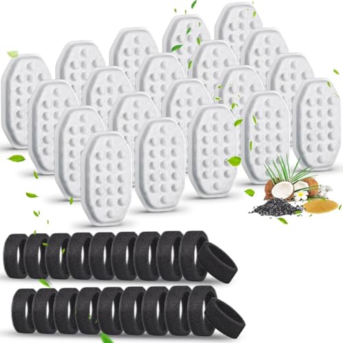 Roxvue Filter für Katzentrinkbrunnen - Ersatzfilter für Katzentrinkbrunnen für 3,2 L/108 Oz Haustiertrinkbrunnen mit Einstellbarem Wasserdurchfluss Roxvue Filter für Katzentrinkbrunnen - Ersatzfilter für Katzentrinkbrunnen für 3,2 L/108 Oz Haustiertrinkbrunnen mit Einstellbarem Wasserdurchfluss von Roxvue