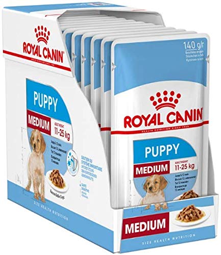 Royal Canin Medium Puppy In Saucennassfutter (40 x 140 g-Beutel). von Royal Canin Medium Puppy