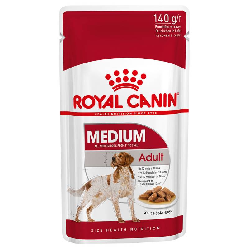 Royal Canin Medium Adult in Soße - 10 x 140 g von Royal Canin Size