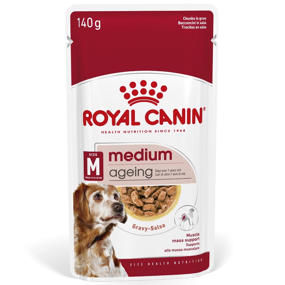 Royal Canin Medium Ageing in Soße - 10 x 140 g Royal Canin Medium Ageing in Soße - 10 x 140 g von Royal Canin Size