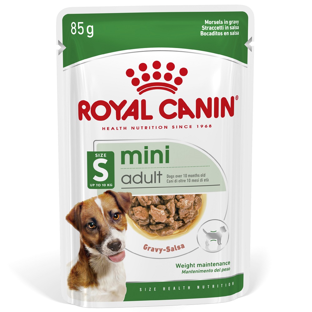 Royal Canin Mini Adult in Soße - Sparpaket: 24 x 85 g Royal Canin Mini Adult in Soße - Sparpaket: 24 x 85 g von Royal Canin Size