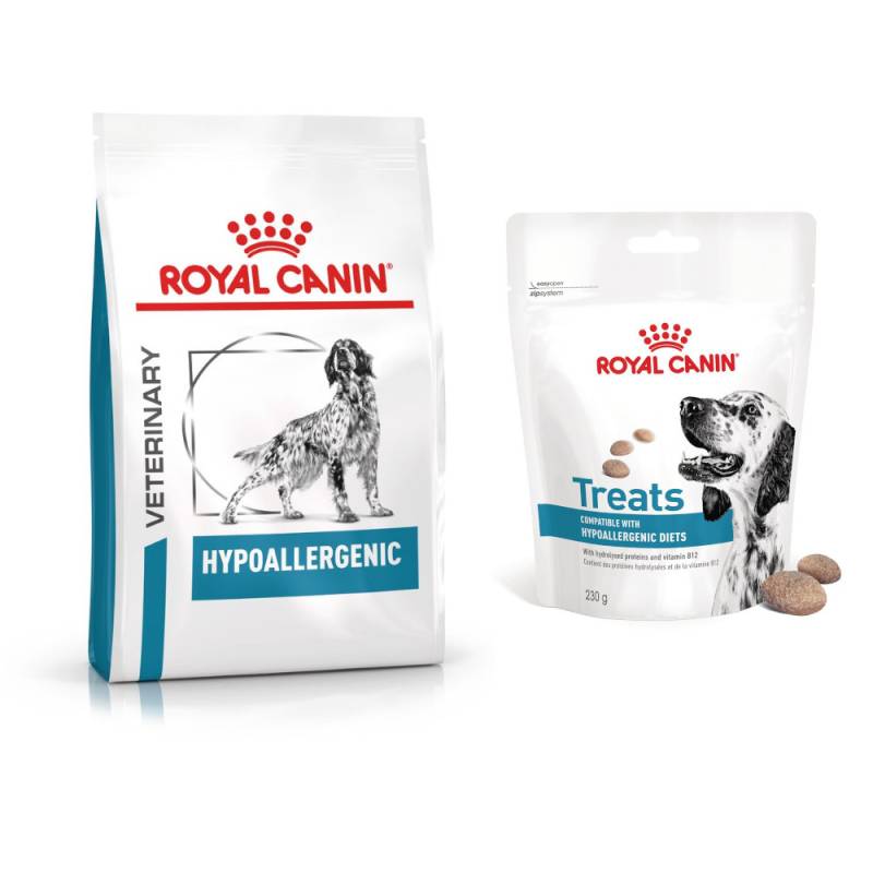 Royal Canin Veterinary Canine Hypoallergenic + 230 g Snack gratis! - Hypoallergenic 2 kg von Royal Canin Veterinary Diet