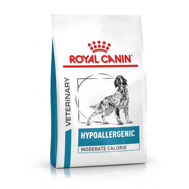 Royal Canin Veterinary Canine Hypoallergenic Moderate Calorie - Sparpaket: 2 x 14 kg von Royal Canin Veterinary Diet